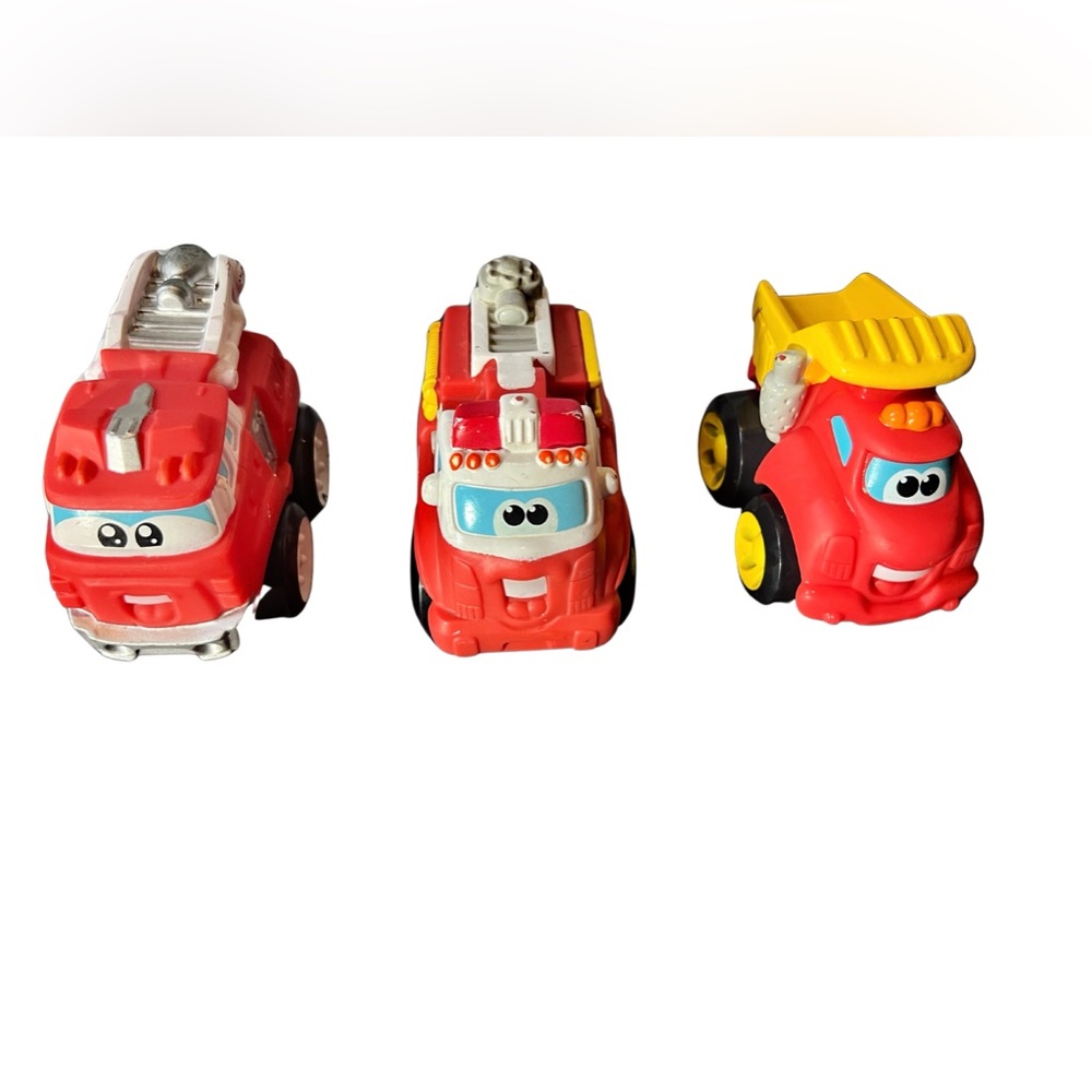 Hasbro Chuck and Friends Lot of 3 Trucks Tonka Firetruck